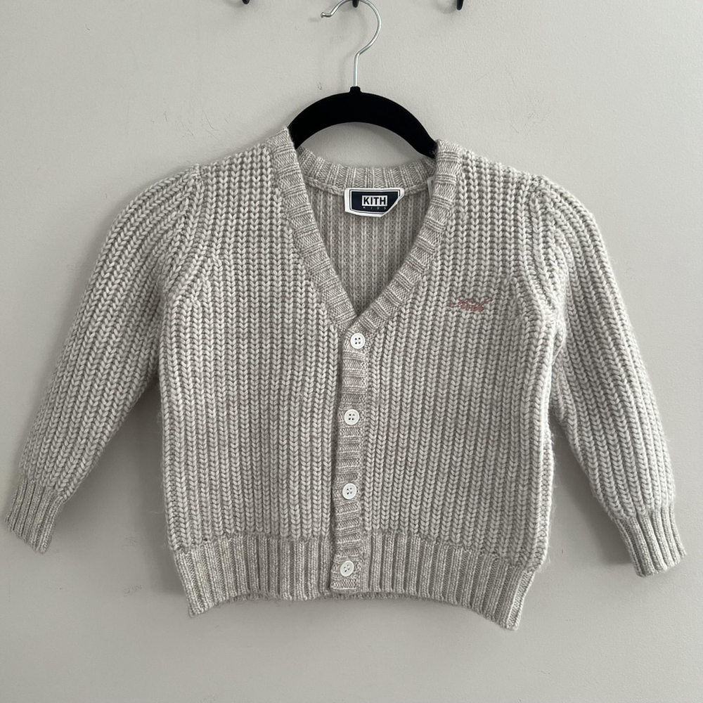 Kith Kids Gray Knit Cardigan